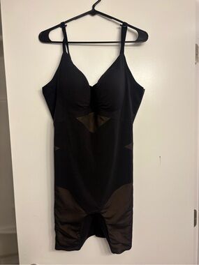 Black Sculpting Slip Shapewear with Built-In Cups